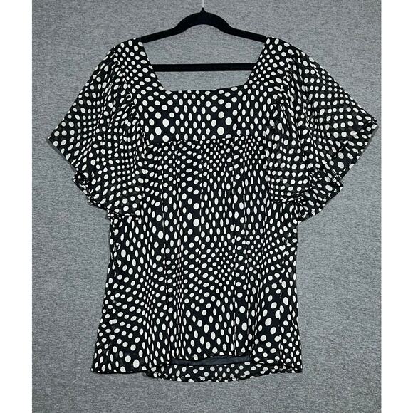 H&M | Women's Polka Dot Blouse | 4 - Picture 2 of 3